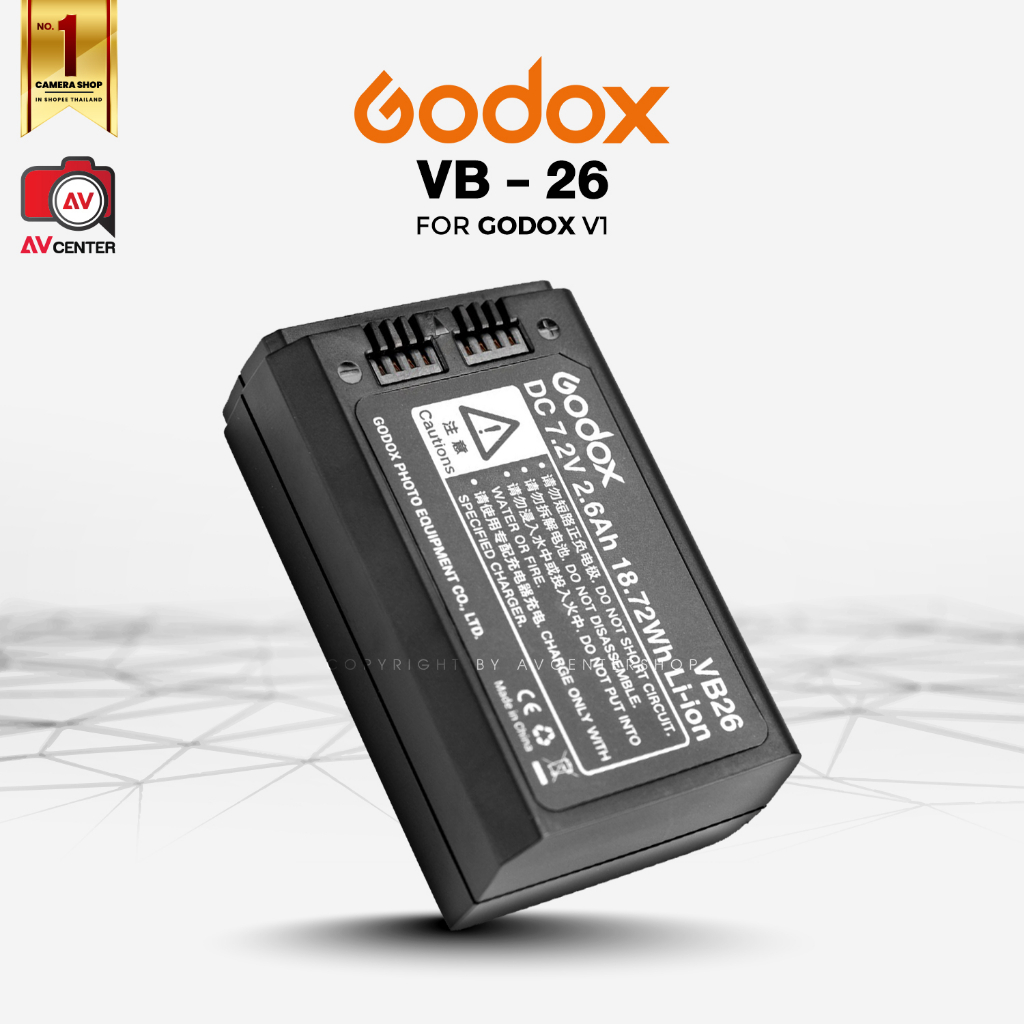 Battery Godox VB26 For GOdox v1 Shopee Thailand