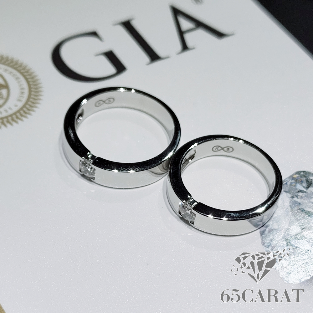 65carat-แหวนชาย-เพชรแท้น้ำ100-ใบเซอร์-gia-18-ตัง-ทองคำแท้9k