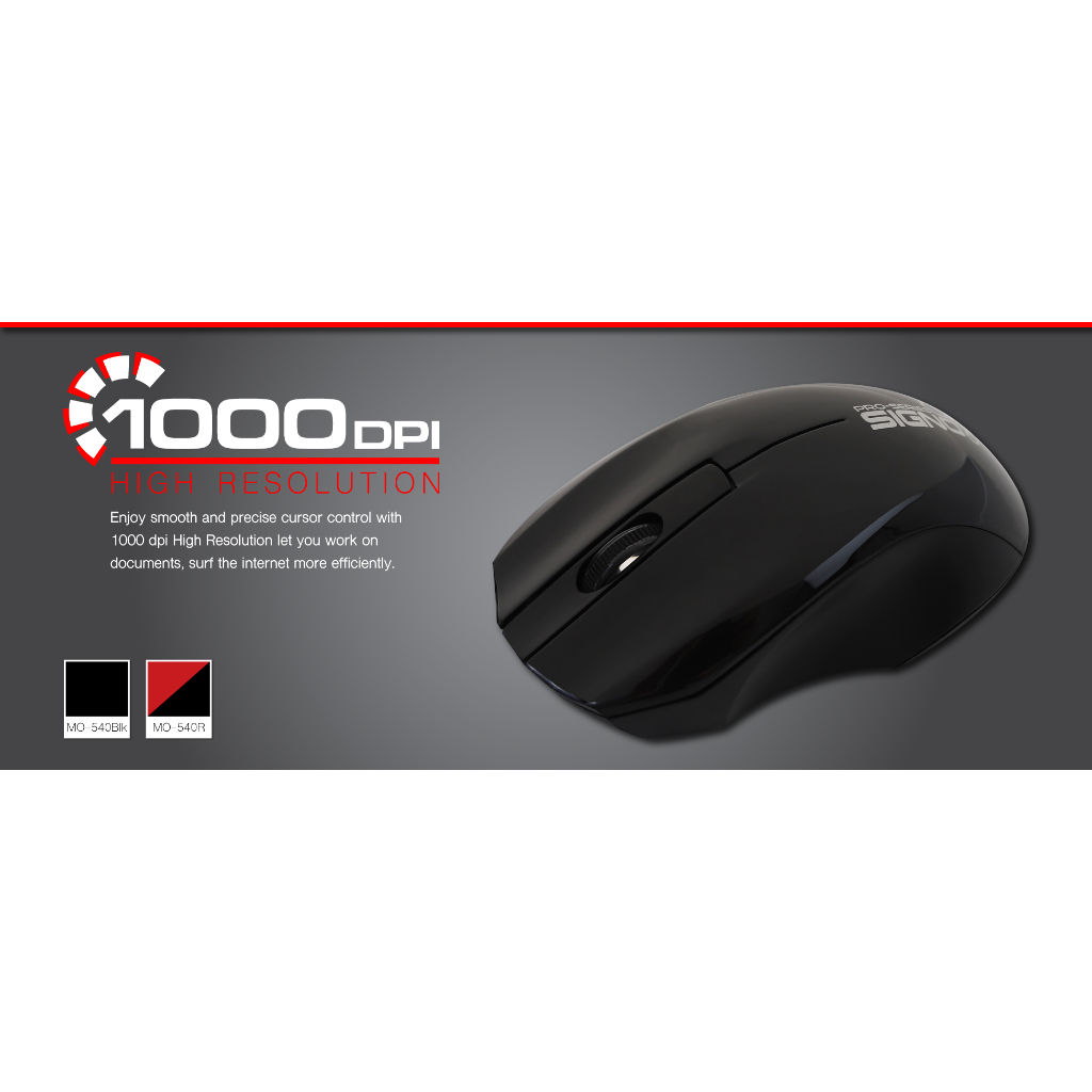 mouse-signo-wired-besico-เลือกสี-mo-540blk-mo-540r