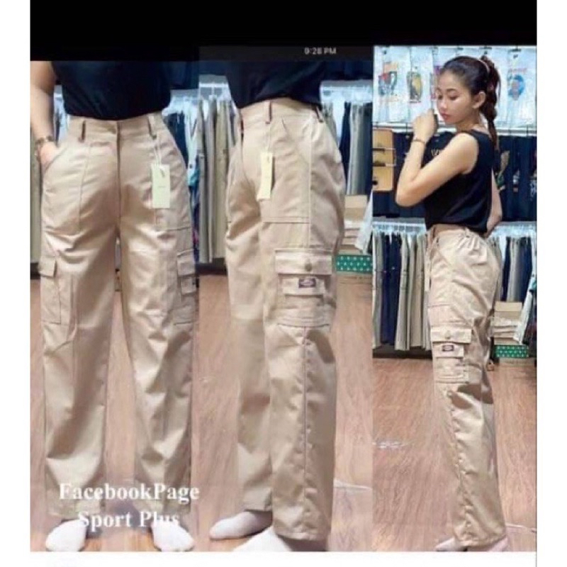 205-กางเกงขายาว-ทรงช่างdickies2-ฟรีไซส์เอวสม็อค24-30-นิ้วใส่ได้ชายหญิง-ถ่ายจากสินค้าขายจริง