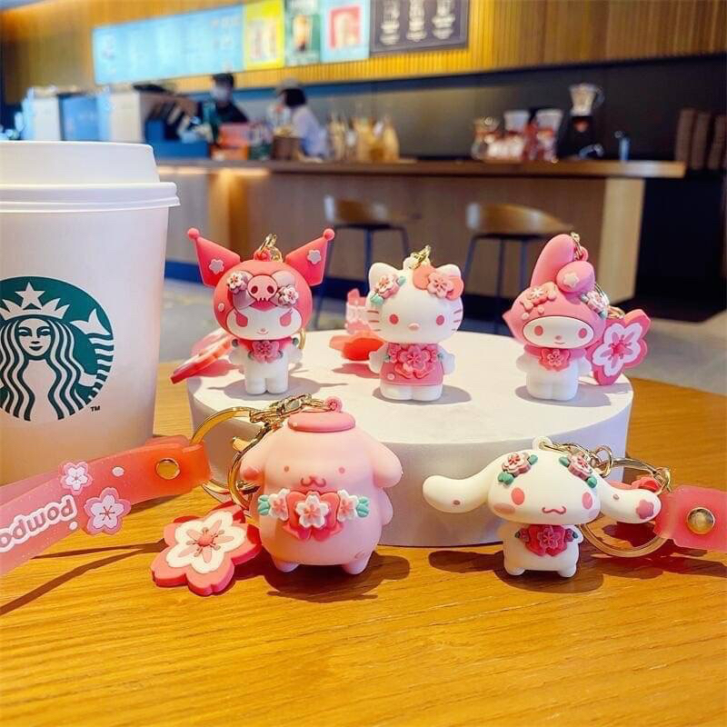 new-collection-พวงกุญแจ-sanrio-sakura-พวงกุญแจรถ-พวงกุญแจบ้าน-น่ารักมว๊ากกกจ้า