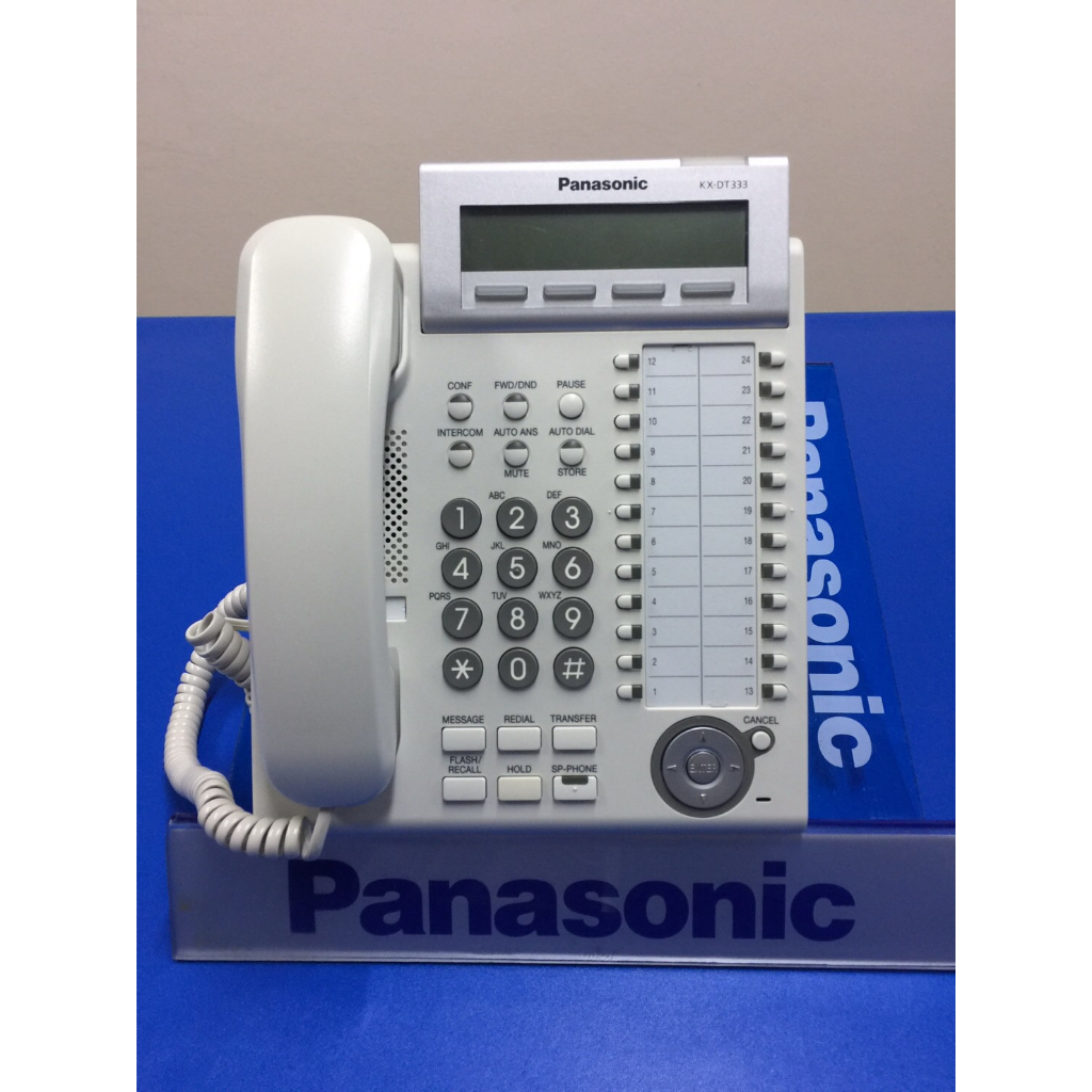 panasonic-kx-dt333-โทรศัพท์แบบดิจิตอลคีย์พานาโซนิค-24-ปุ่ม-สีขาว-มือสอง