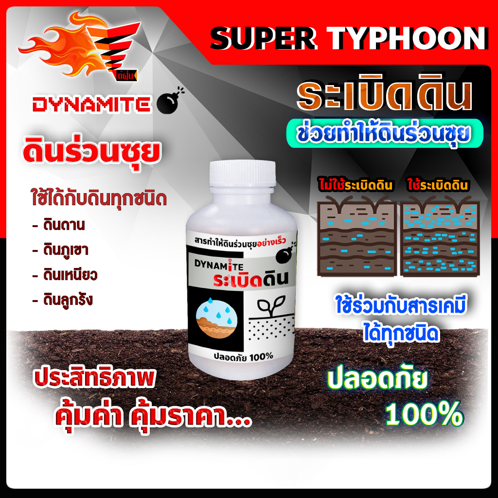 ซื้อ-1-แถม-1-ระเบิดดิน-ปรับปรุงโครงสร้างดิน-ทำให้ดินร่วนซุย-ถอนกล้าข้าวง่าย-น้ำหนัก-100-กรัม-ขวด