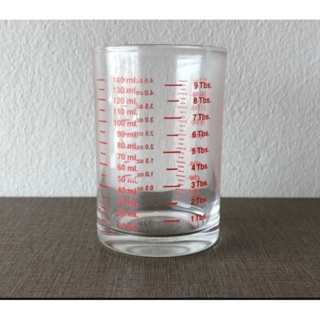 แก้วตวง แก้วสแกลขนาด140ml. 4.5oz.