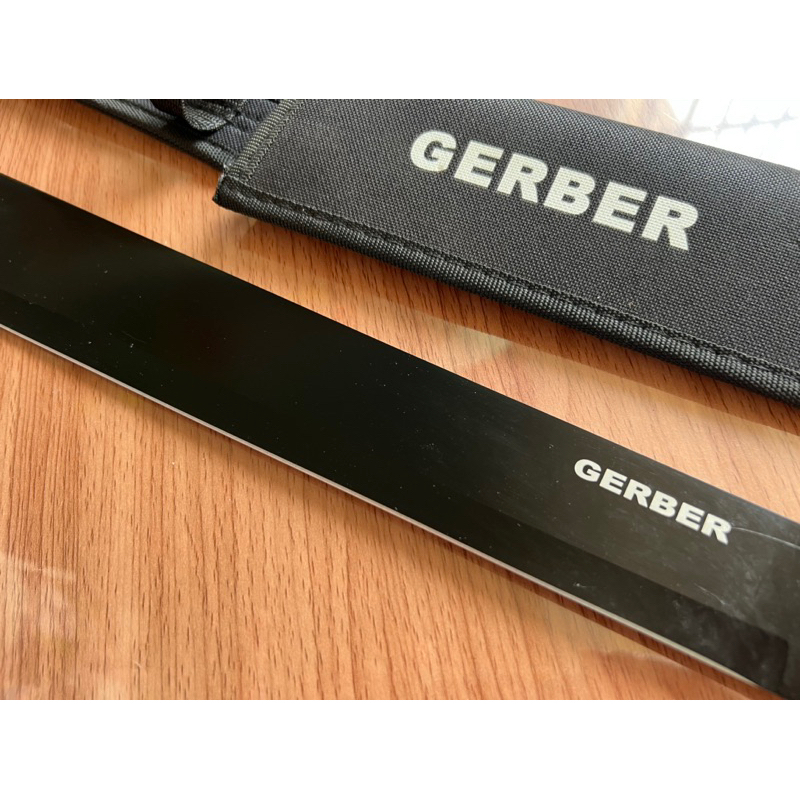 อุปกรณ์เดินป่า-มีดเดินป่า-มีดยาว-มีดสปาต้า-มีดพกเดินป่า-gerber-2918-21-ใบดำ