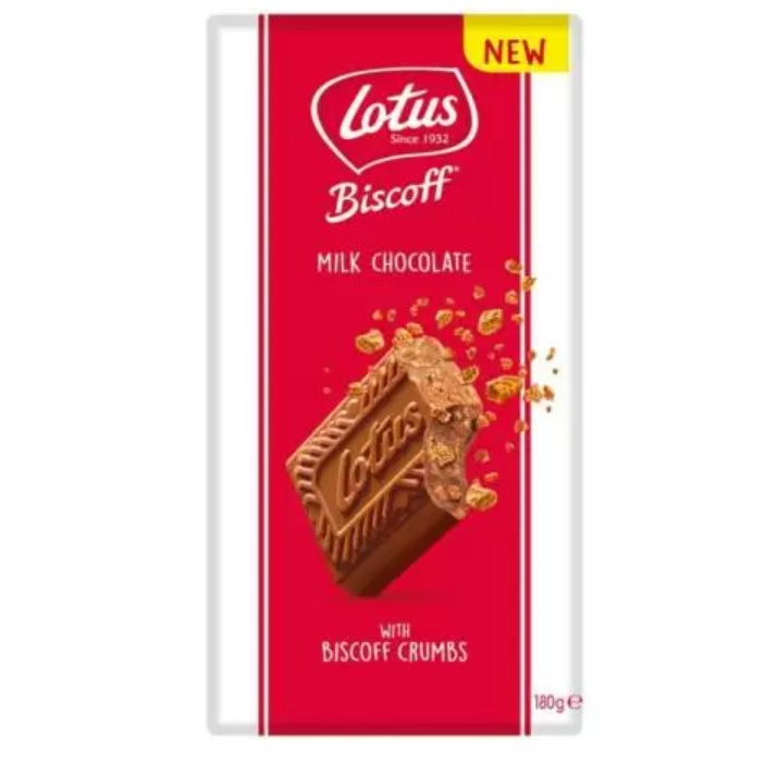 Lotus Biscoff Milk Chocolate Bar 180g Shopee Thailand