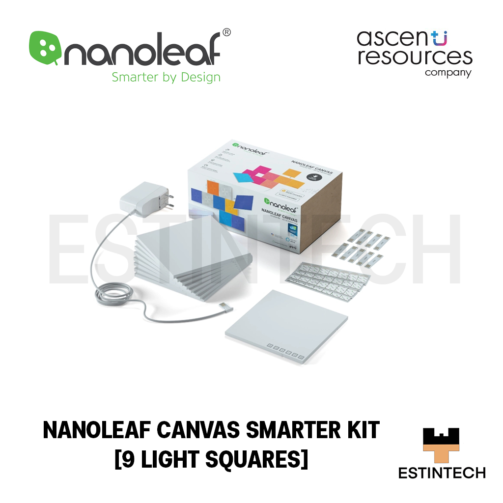 Light (ระบบไฟ) NANOLEAF Canvas Smarter Kit (9Light Squares) ของใหม่ ...
