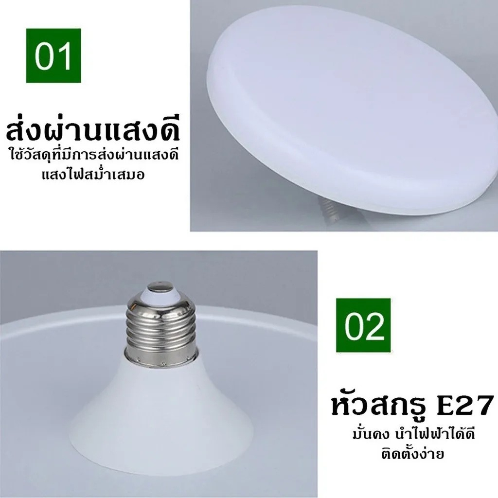 หลอดไฟ-led-ทรง-ufo-ขั้วถอดได้-โคมไฟเพดาน-โคมซาลาเปา-โคมไฟกลม-45w-55w-85w