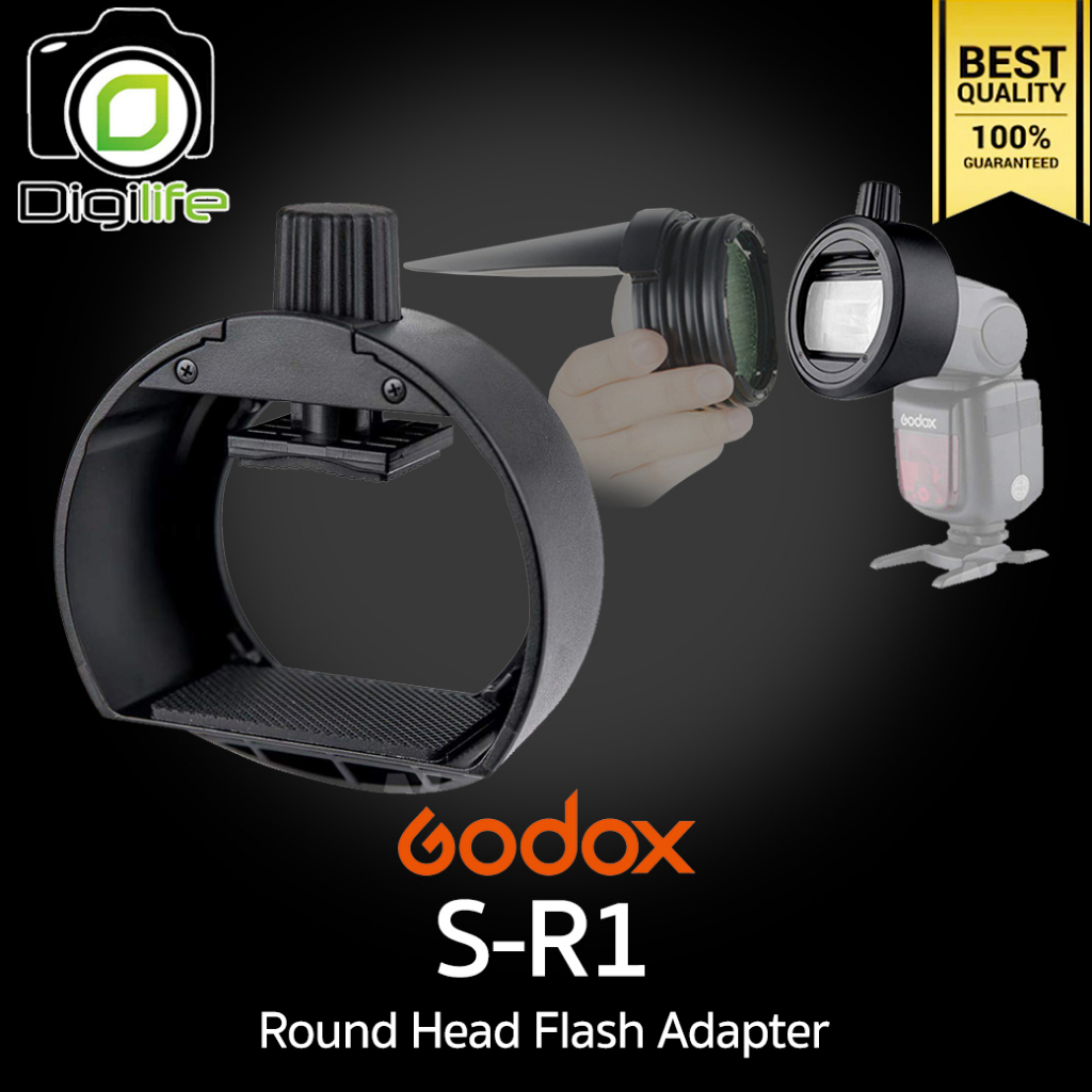Godox S-R1 Round Head Acessory Adapter - ตัวแปลงใส่ Godox AK-R1 ...