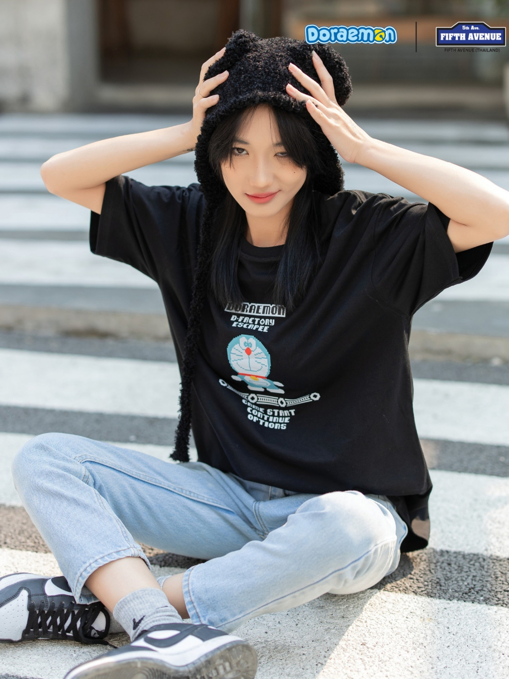 เสื้อยืด-doraemon-โดราเอมอน-ลิขสิทธิ์แท้-ลายพิกเซล