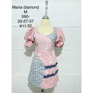 เดรสสั้น MARIA DIAMOND SIZE M มือหนึ่งป้ายห้อย