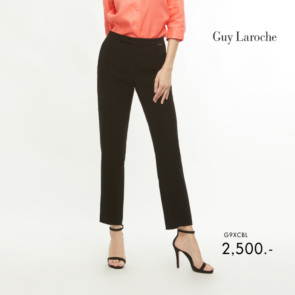 guy-laroche-กางเกงขาวยาว-กาง-เ-กงผู้หญิง-business-super-b-pants-low-waisted-slim-pants-g9xcbl