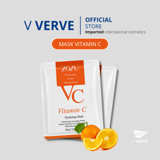 ภาพหน้าปกสินค้าVerve - แผ่นมาส์กหน้า ZOZU VC มาร์ควิตามินซีเข้มข้น มาส์กวิตามินซี Mask Vitamin C  เห็นผลทันทีหลังใช้มาร์คหน้า ที่เกี่ยวข้อง