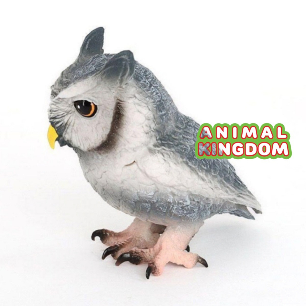 animal-kingdom-โมเดลสัตว์-นกฮูก-นกเค้าแมว-สีเทา-ขนาด-12-00-cm-จากสงขลา