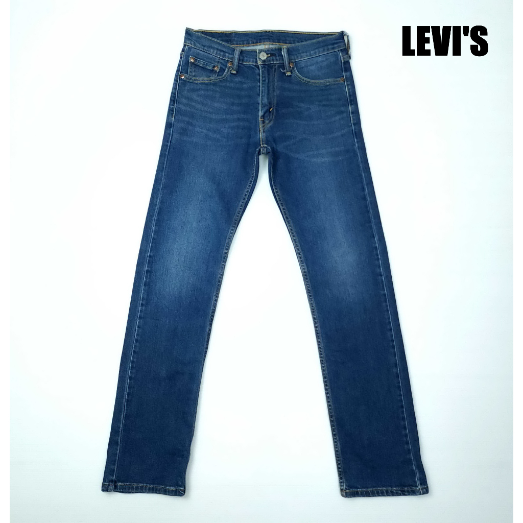 ยีนส์ลีวายส์-levis-513-เอว-30-ป้าย-30-ผ้านุ่ม-ยืด-ขากระบอกเล็ก