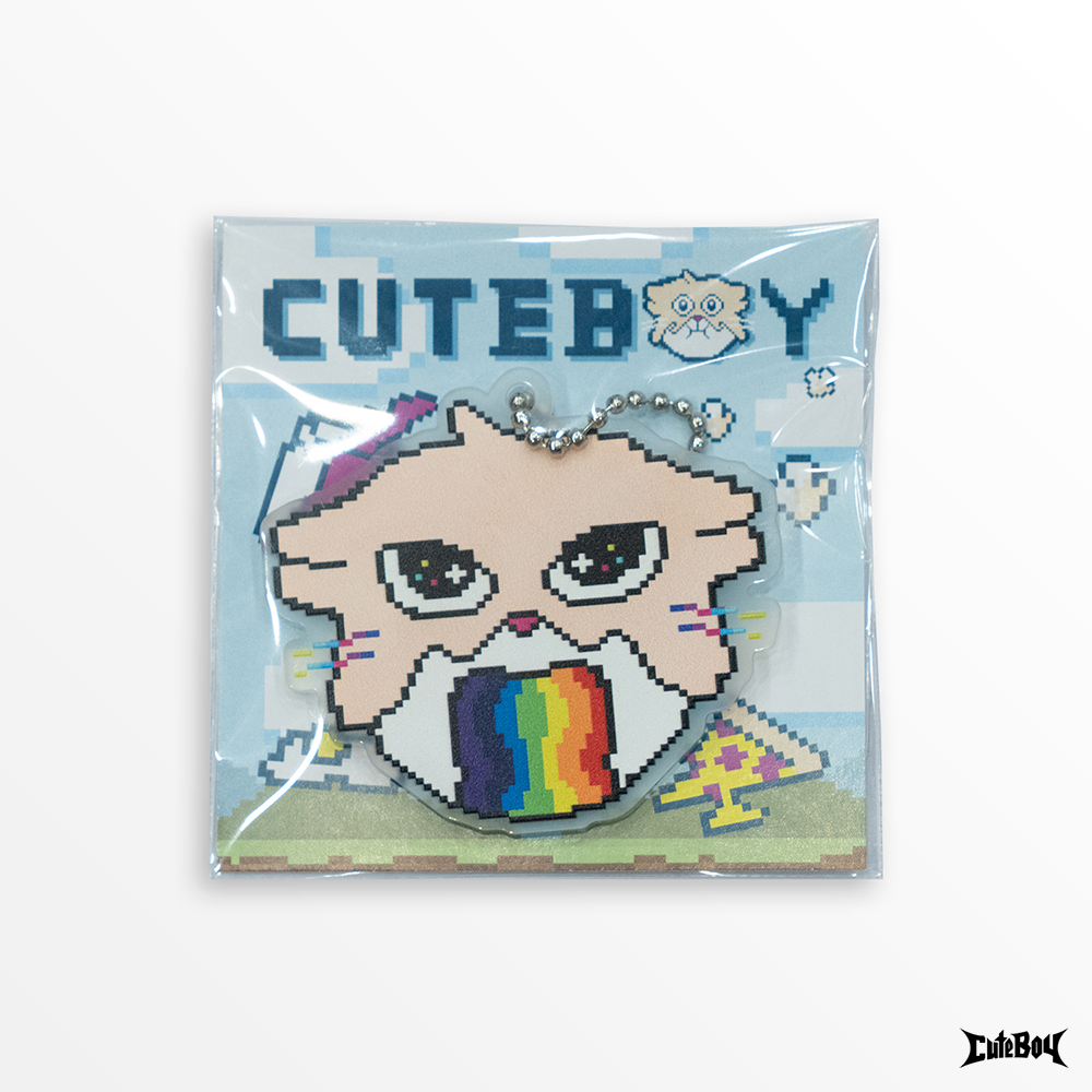 cuteboy-shop-everything-can-eat-collection-พวงกุญแจลาย-rainbow-puke