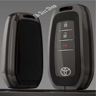 เคสรีโมทรถ Toyota Revo GR 2023 แบบ 2 ชั้น   (Double-Layer Metal  Alloy Key Cover with transparent push button Guar