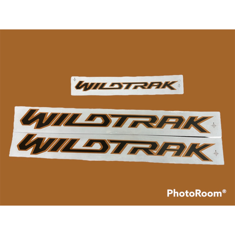 สติ๊กเกอร์-wildtrak-ติดรถ-ford-ranger-2016-2020-กระบะท้าย-ปิกอัพ-4ประตู-สีดำ-สีเทา-sticker-decal-truck-black-gray