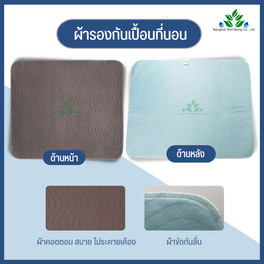 ผ้ารองกันเปื้อน-ซักได้-ผ้ารองปัสสาวะ-ผ้ารองกันฉี่ผู้ป่วย-ซึมซับดีเยี่ยม-ปูบนเตียงสำหรับผู้ใหญ่-ผู้ป่วยติดเตียง