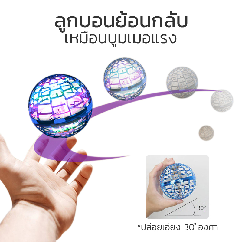 ลูกบอลบิน-flying-ball-ลูกบอลหมุน-เซ็นเซอร์อัจฉริยะ-ลูกบอลจานบิน-ลูกบอลเสียงหึ่งๆ-ufo-เหมาะสำหรับเด็ก-6-ขวบขึ้นไป-encore