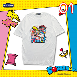 เสื้อยืด Doraemon โดราเอมอน ลิขสิทธิ์แท้ ลายป๊อปอาร์ตน่ารัก