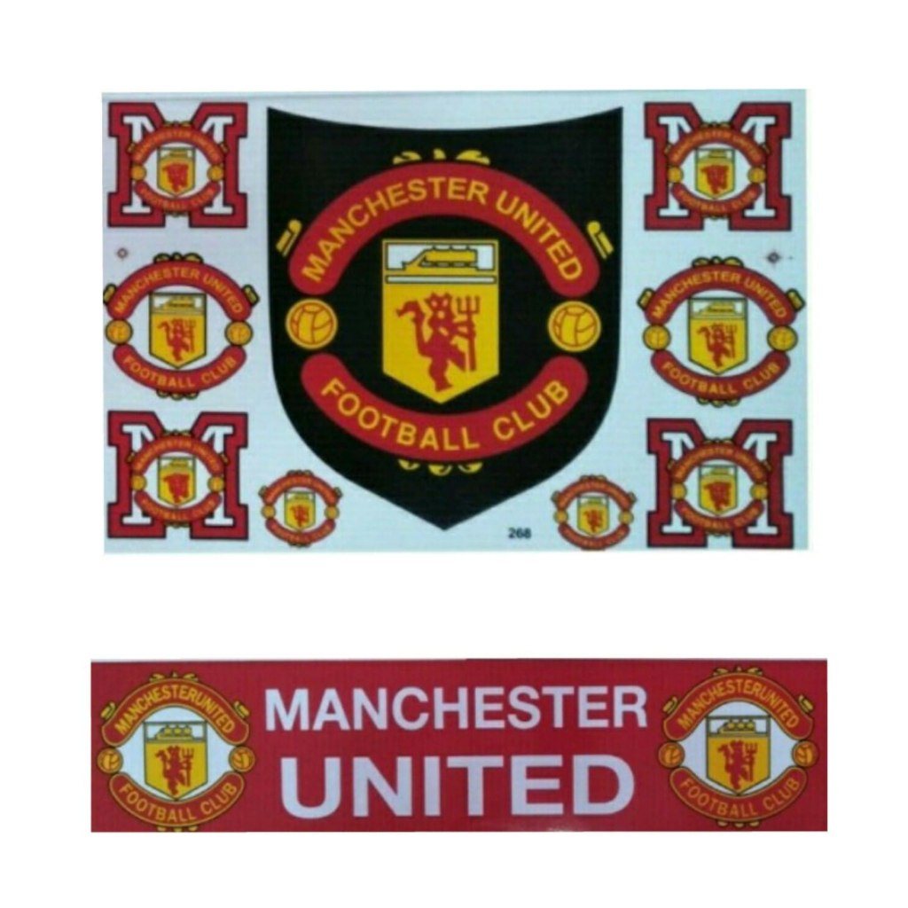 สติ๊กเกอร์แต่งรถ-ทีมฟุตบอล-manchester-united-สติ๊กเกอร์ติดหน้ารถ-manchester-united-สติ๊กเกอร์บังแดด