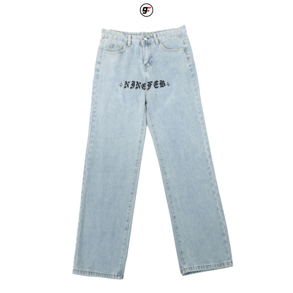 9feb-au002-ลาย-ninefeb-mid-logo-jeans-แถมฟรีถุงผ้า-ninefeb