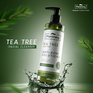 Plantnery Tea Tree Facial Cleanser 250 ml เจลล้างหน้า ที ทรี สูตรช่วยลดสิว และควบคุมความมัน บอกลาปัญหาสิว