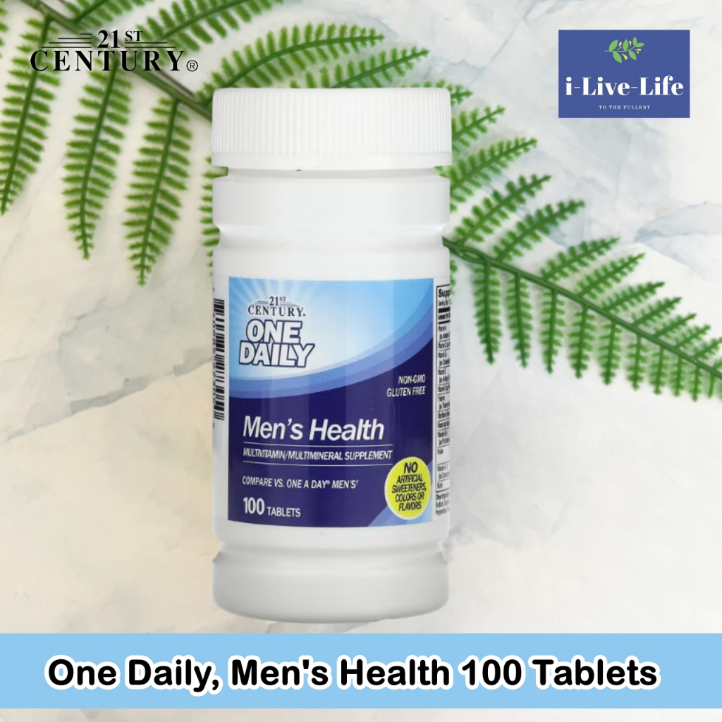 วิตามินและแร่ธาตุรวม One Daily Men's Health 100 Tablets 21st Century