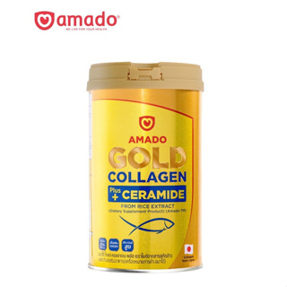 Amado Gold Collagen Ceramide อมาโด้ โกลด์ คอลลาเจน พลัส เซราไมด์ (150 กรัม)