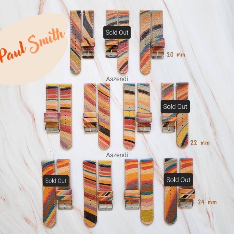 พร้อมส่ง-สายนาฬิกาแบรนด์เนม-สำหรับแอปเปิ้ลวอท-paul-smith-มีลายละเส้นเท่านั้น