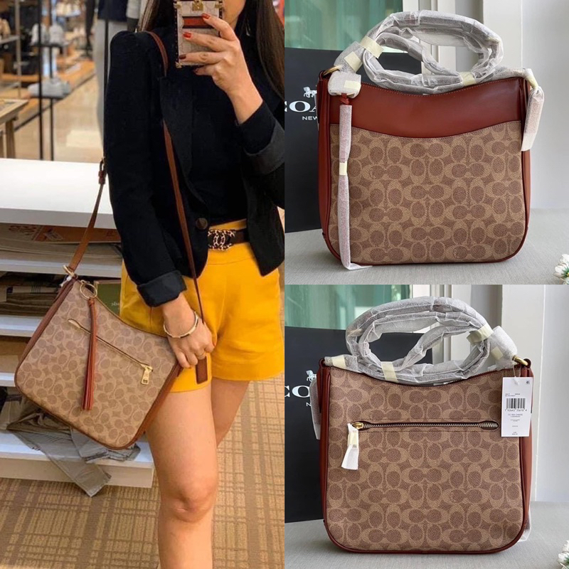 สด-ผ่อน-กระเป๋าสะพาย-8-5-นิ้ว-38579-shop-coach-chaise-crossbody-in-signature-canvas