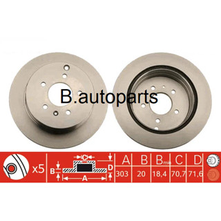 จานเบรคหลัง CHEVROLET CAPTIVA C100 C140 2.0 2.4 2006-2018 RUNSTOP /คู่