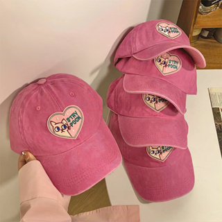 ภาพหน้าปกสินค้าหมวกเก็บ หมวกเบสบอลลายแมวสีชมพู ที่เกี่ยวข้อง