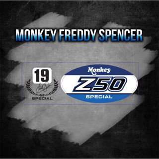 sticker Honda Monkey Freddy Spencer ติดกระเป๋า