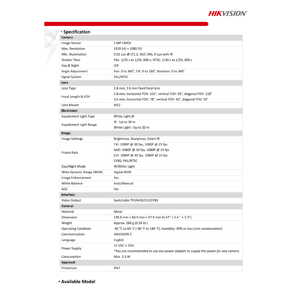 hikvision-กล้องวงจรปิดระบบอนาล็อค-รุ่น-ds-2ce16d0t-lfs-มีไมค์ในตัว