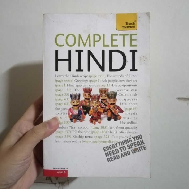 หนังสือเรียนภาษา-hindi-ฮินดี-เรียนภาษาฮินดี-มือสอง-ภาษาอินเดีย