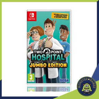 ภาพขนาดย่อของสินค้าTwo Point Hospital Jumbo Edition Nintendo Switch Game แผ่นแท้มือ1   (Two Point Hospital Switch)
