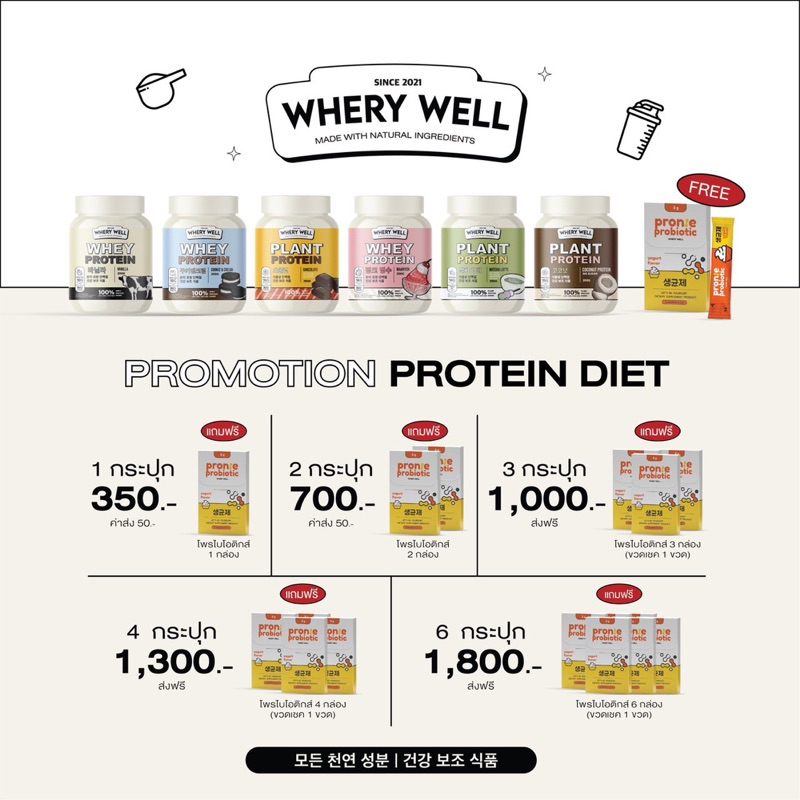 ภาพสินค้าเวย์โปรตีน  ‍ ️ ( แถมโพไบโอติก+แก้วเชค): whey protein เวย์โปรตีนลดน้ำหนัก เวย์รี่โปรตีน ควบคุมน้ำหนัก จากร้าน daisyofficial689 บน Shopee ภาพที่ 6