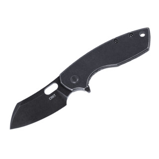 มีดพับ CRKT Pilar Large Flipper Knife Black Stonewashed Blade, Stainless Steel Handles (5315KS)