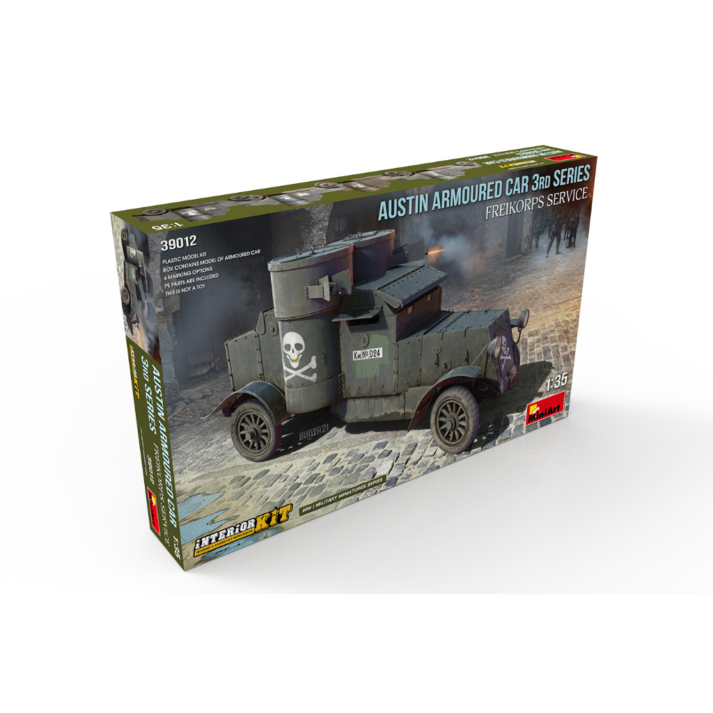 โมเดลประกอบ-miniart-1-35-mi39012-austin-armoured-car-3rd-series-freikorps-service-interior-kit