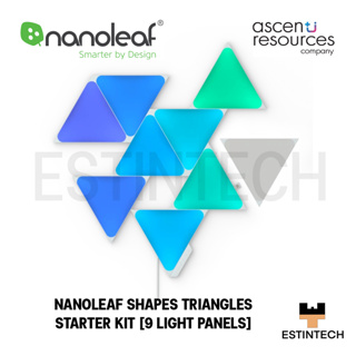 Light (ระบบไฟ) NANOLEAF SHAPES TRIANGLES STARTER KIT (9 Light Panels) ของใหม่ประกัน 2ปี