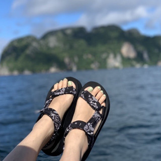 รองเท้าแตะรัดส้น BUFFOLLOW STRAP ON SANDALS “BLACK BALI”