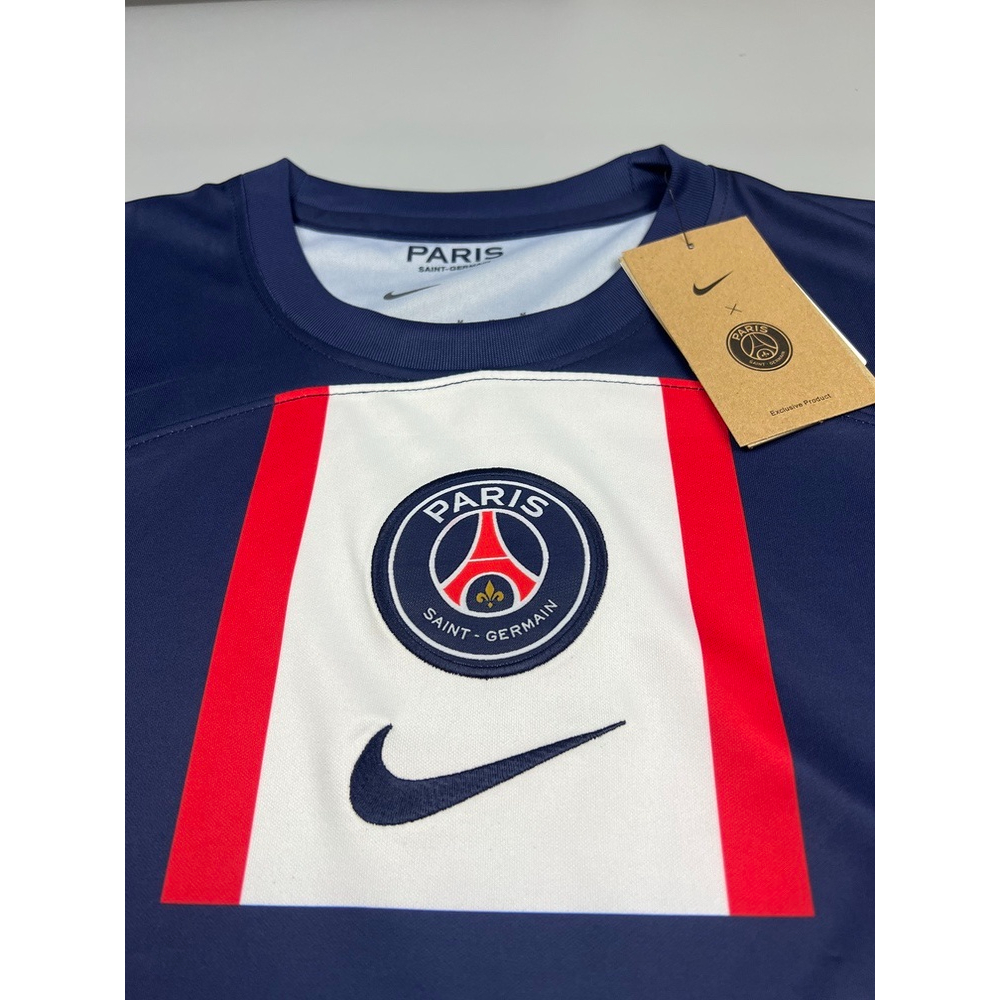 เสื้อบอล-แฟนบอล-ปารีส-เหย้า-2022-23-psg-home-พร้อมอาร์มลีควัน-แชมป์