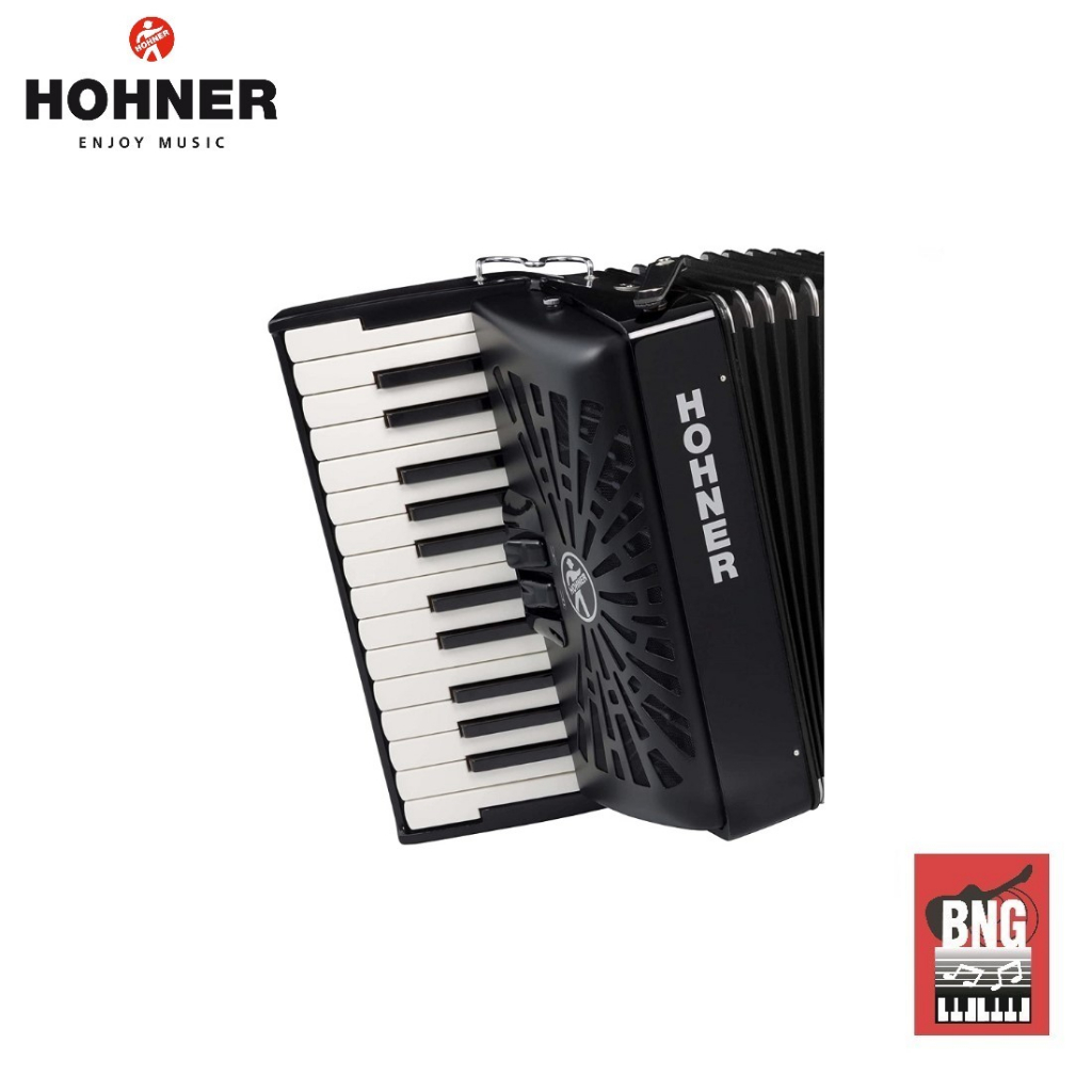 hohner-bravo-48-bass-black-แอคคอเดียน-บราโว้-48-เบส-26-คีย์-เสียงดี-วัสดุแข็งแรง-ทนทาน