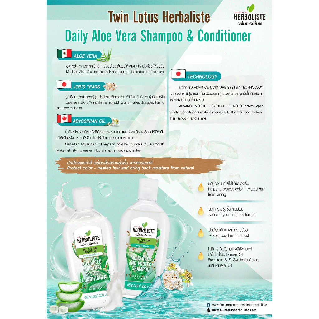 twin-lotus-herbaliste-แชมพูเดลี่-อโลเวร่า-250-มล-1ชิ้น