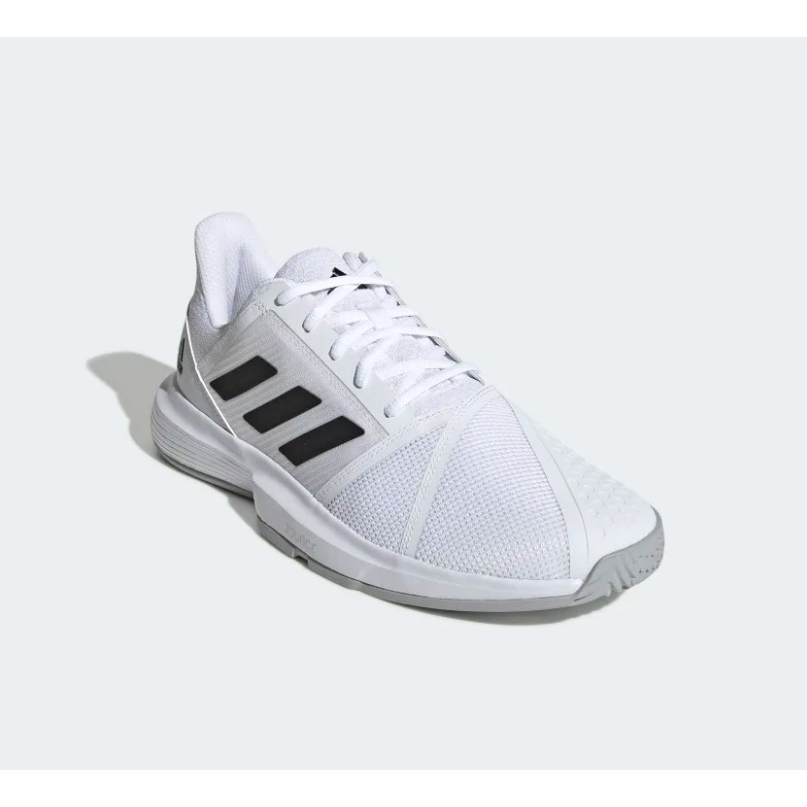 Adidas Courtjam Bounce Men s Tennis Shoes White Grey Shopee Thailand