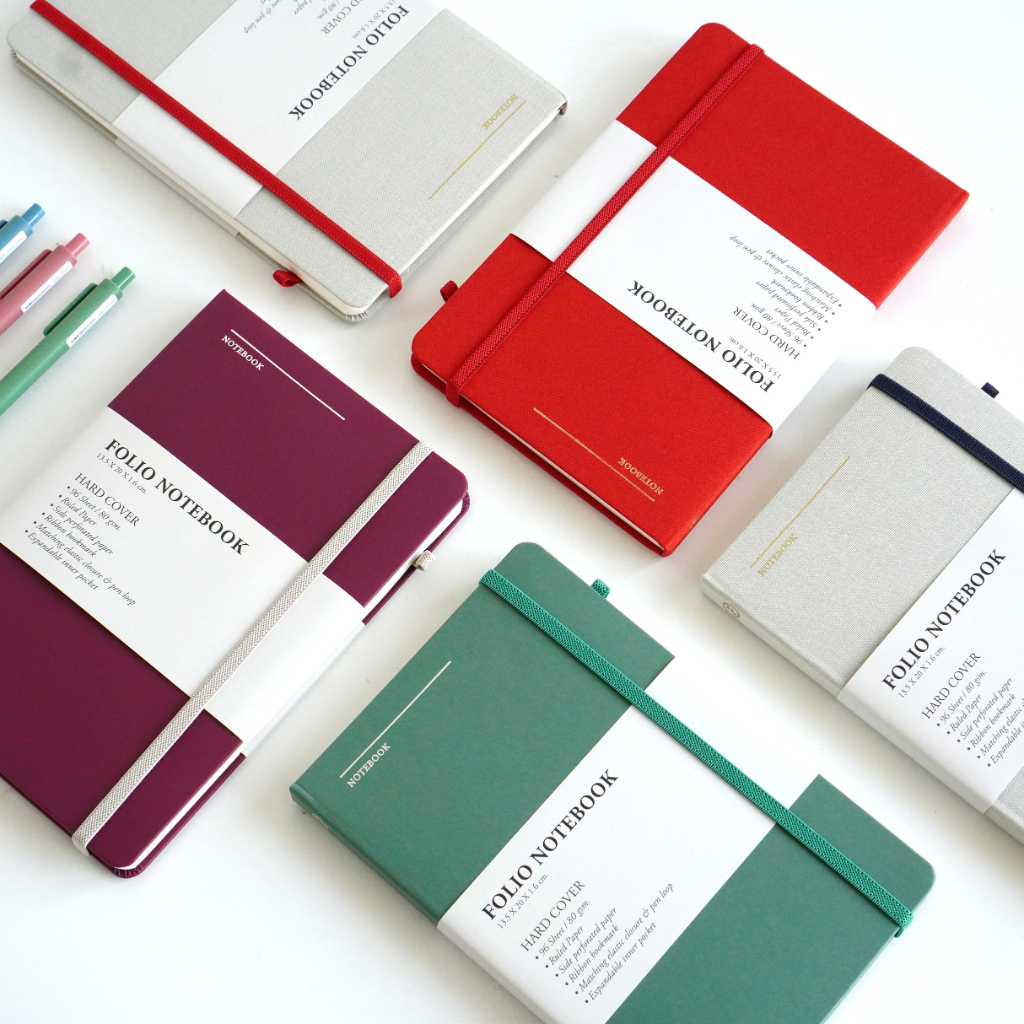 Folio Notebook A5 (Ruled) สมุดจดบันทึกแบบมีเส้น 96 แผ่น12378