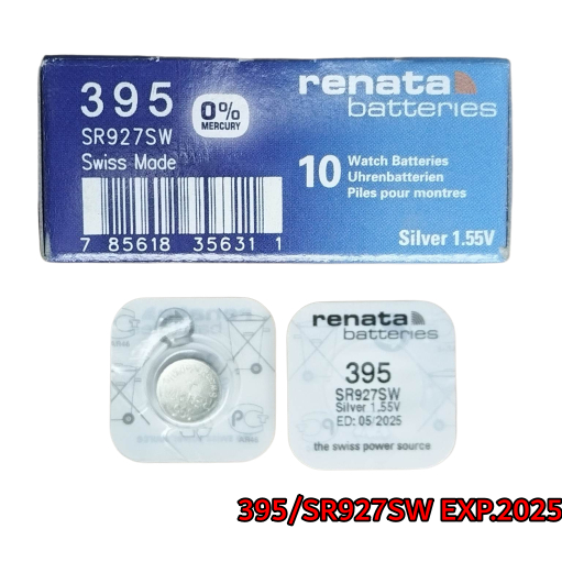 ถ่านกระดุม Renata 395 SR927SW ของแท้ Swiss Made 1.55V ถ่านสวิส ถ่าน ...