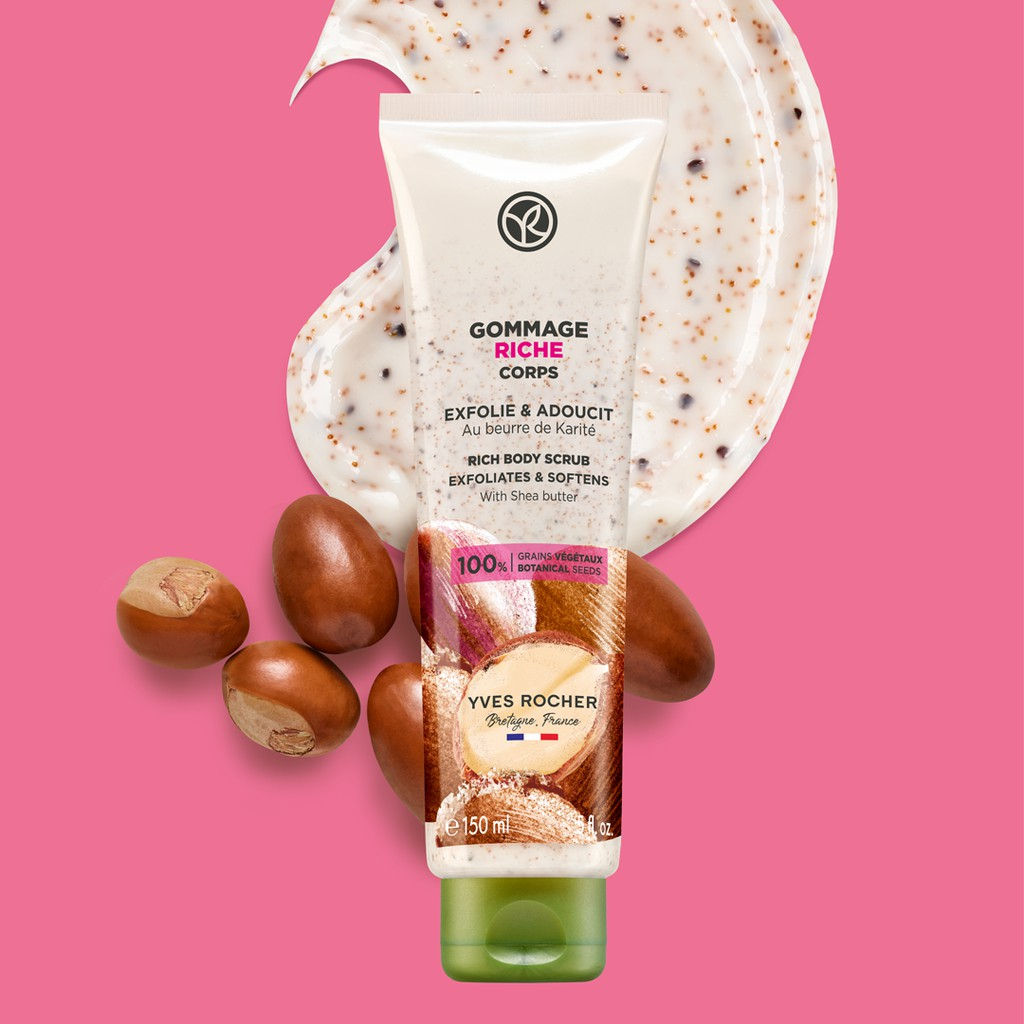 [Exp.9/23] Yves Rocher Body Scrub Exfoliate Soften with Shea butter